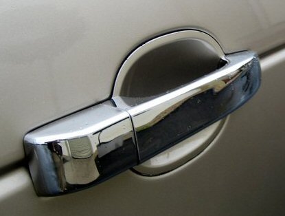 Range Rover L322 Door Handle Covers - Polished Stainless ( 8pc n - Click Image to Close